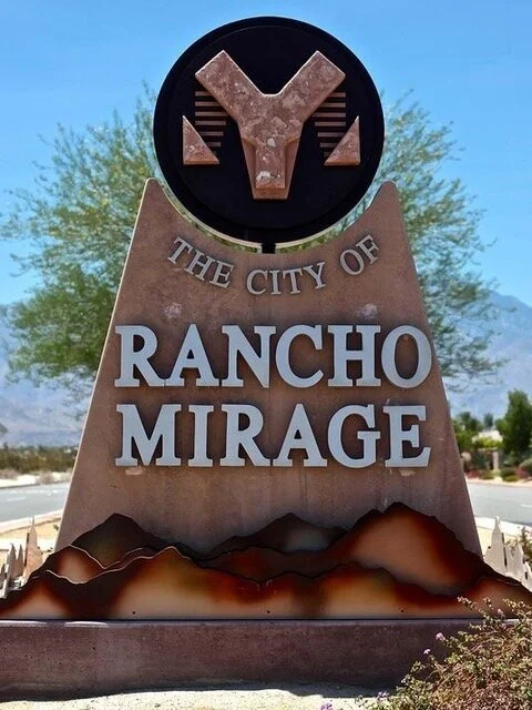 The City of Rancho Mirage sign